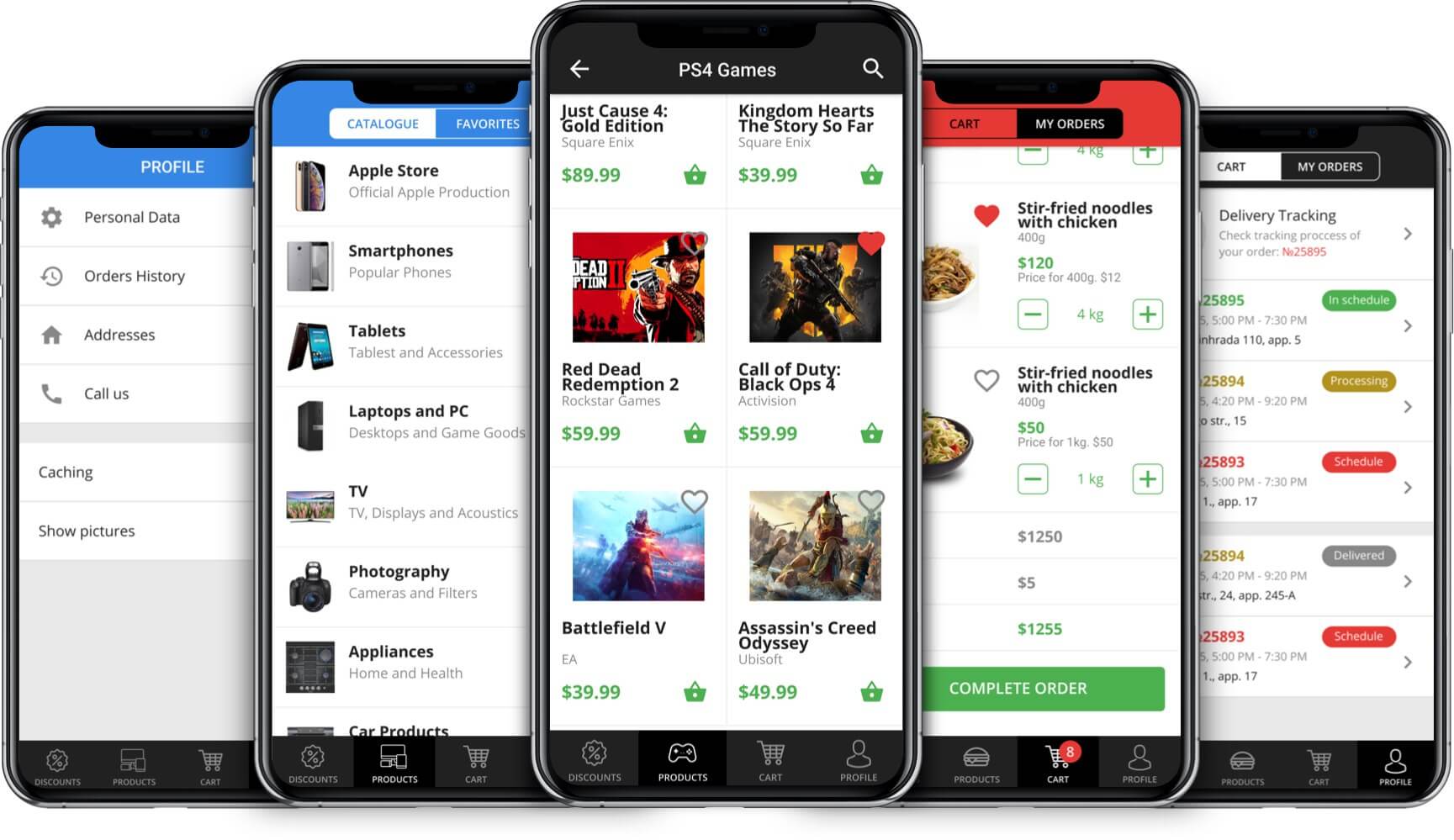 Readymade native iOS and Android mobile apps for retail and wholesale