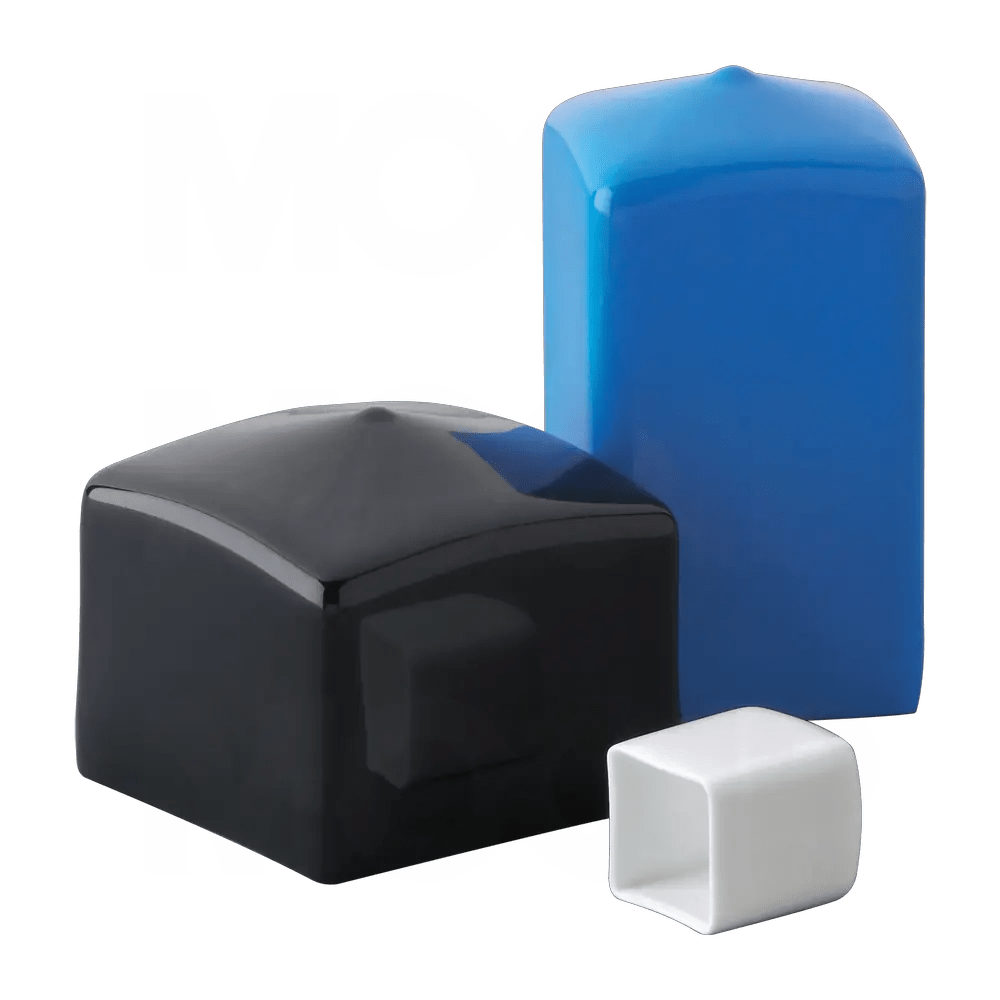 Square Plastic Caps for Product Protection and Finishing Manufactured