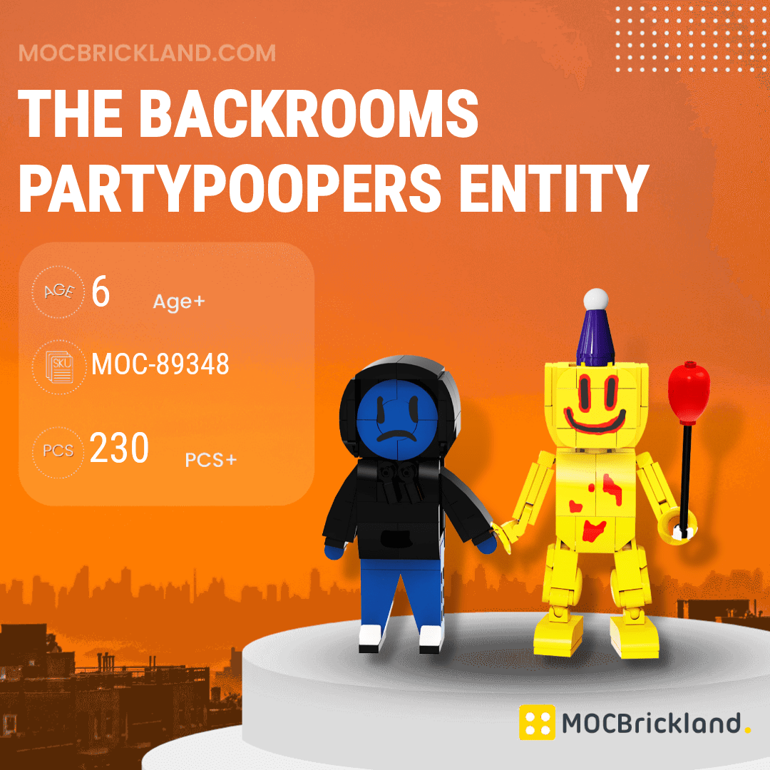 The Backrooms Partypoopers Entity MOCBRICKLAND 89348 Movies and Games