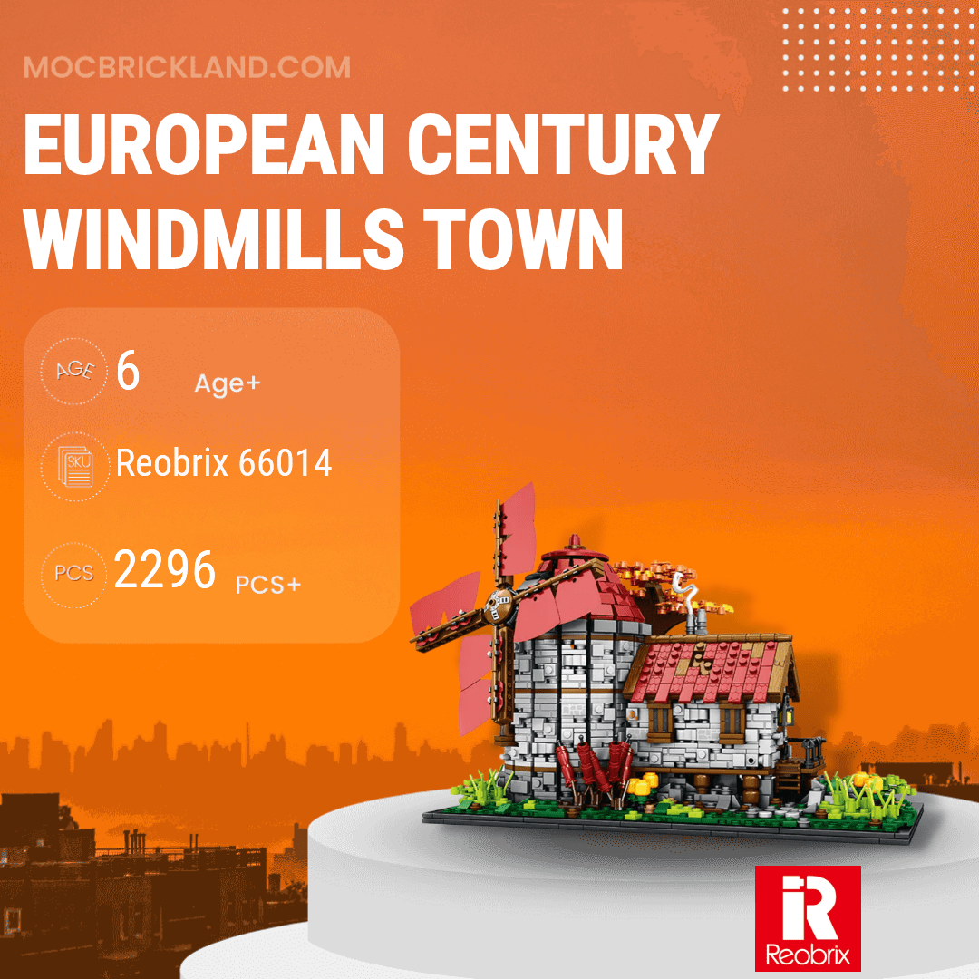 European Century Windmills Town REOBRIX 66014 Modular Building with