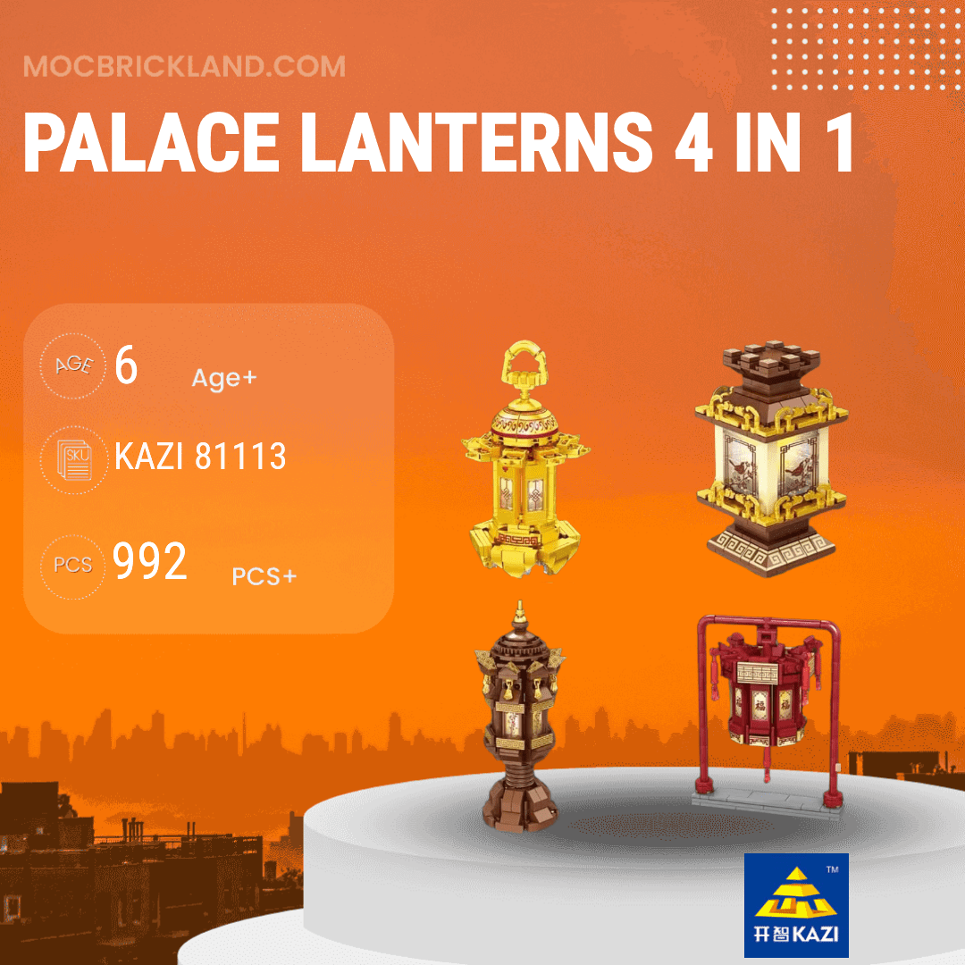 Palace Lanterns 4 in 1 KAZI / GBL / BOZHI 81113 Creator Expert with 992