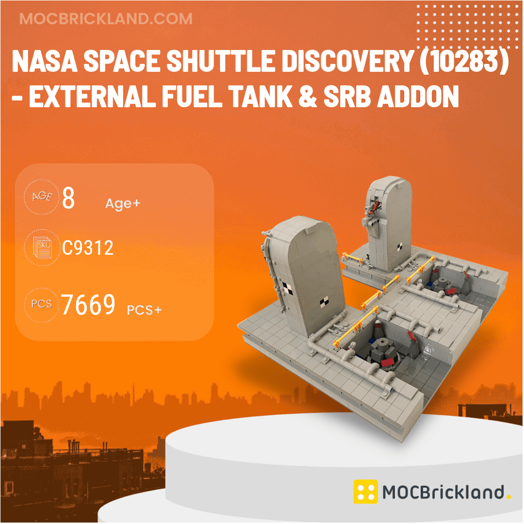 NASA Space Shuttle Discovery (10283) External Fuel Tank & SRB Addon MOCBRICKLAND C9312 Space