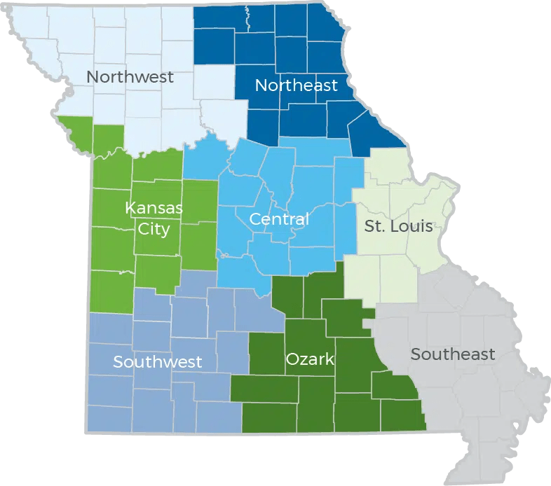 Missouri County Map Conservation