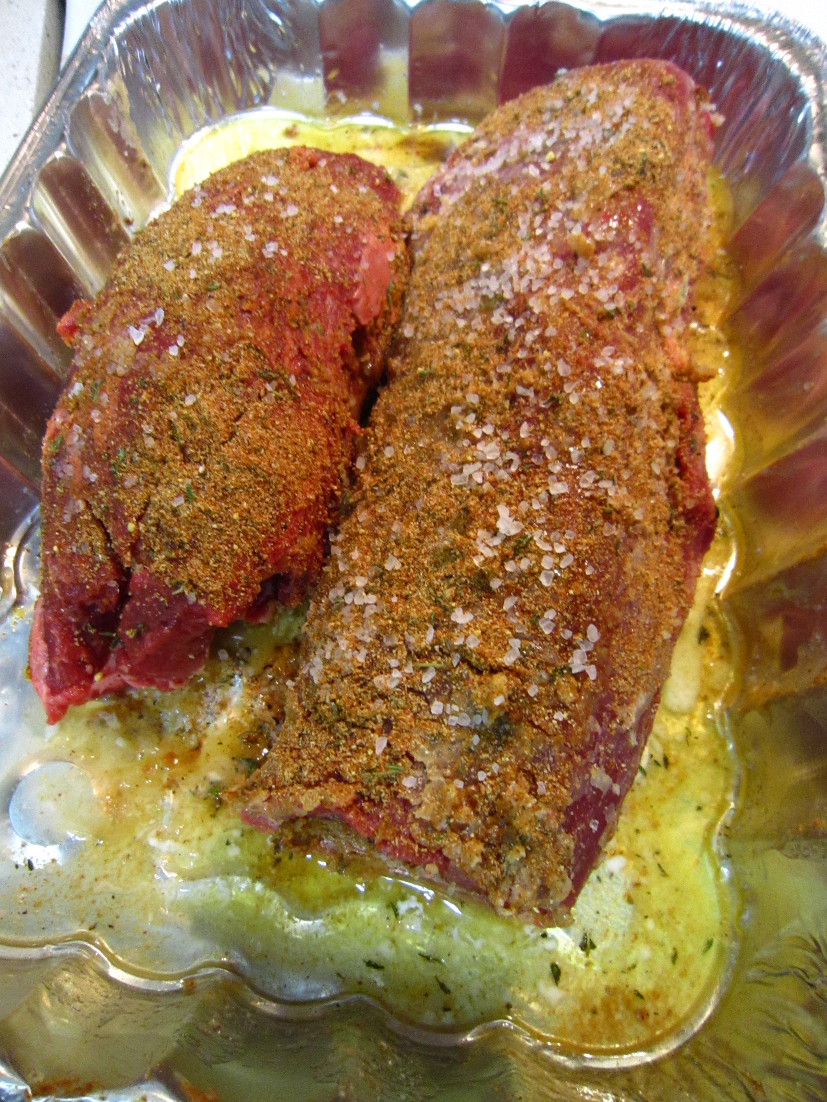 steak rub and a grilled tenderloin Mochi's Hut