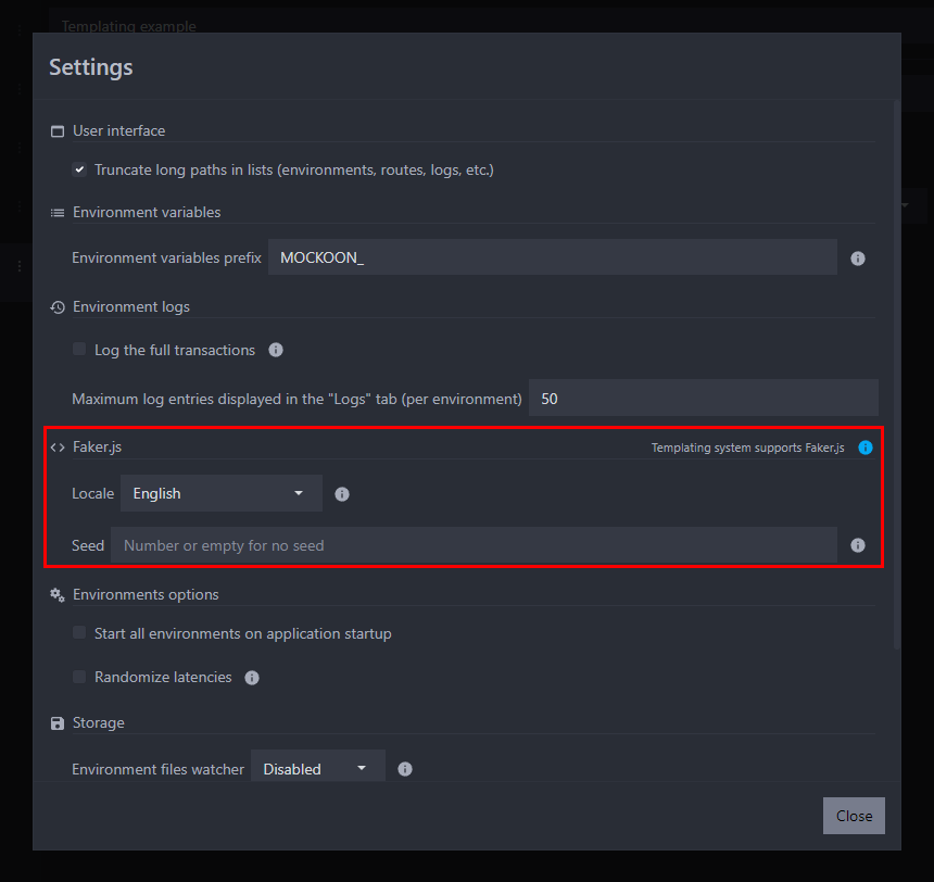 Create dynamic responses with templating Faker.js helpers