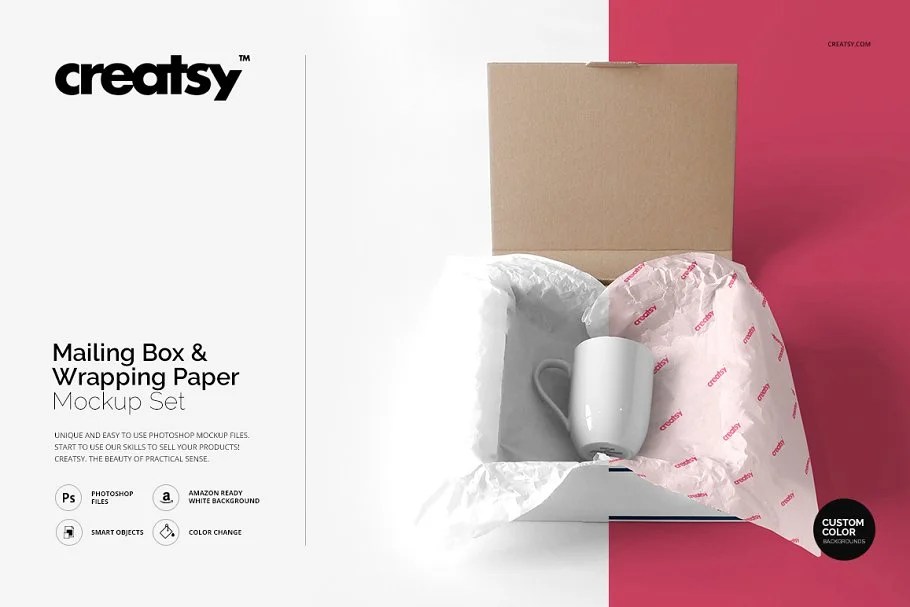 20+ Creative Free Mailing Box Mockup PSD Templates