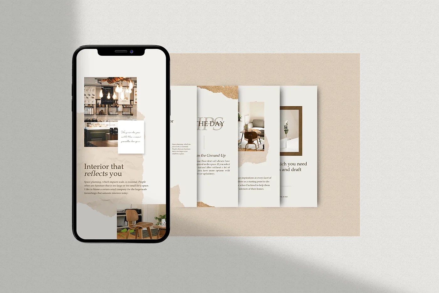Free Editable Instagram Story Mockup PSD Template Mockup
