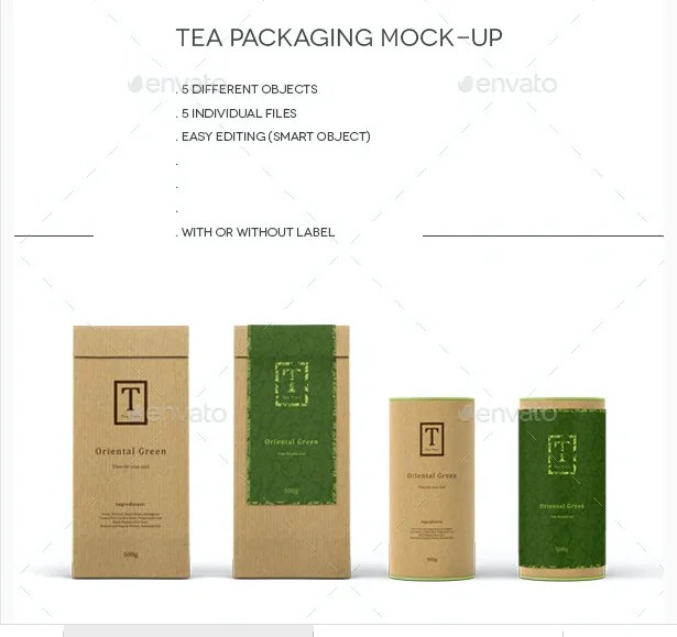 20+ Attractive Tea Packaging Mockup PSD Template Mockup Den