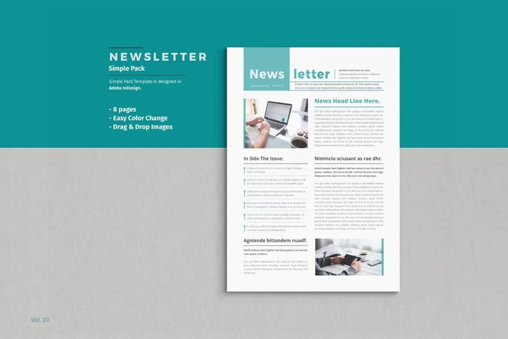 33+New Free Newsletter Mockup Design Concept of 2020