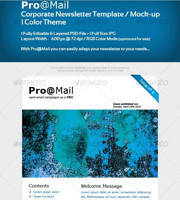 33+New Free Newsletter Mockup Design Concept of 2020