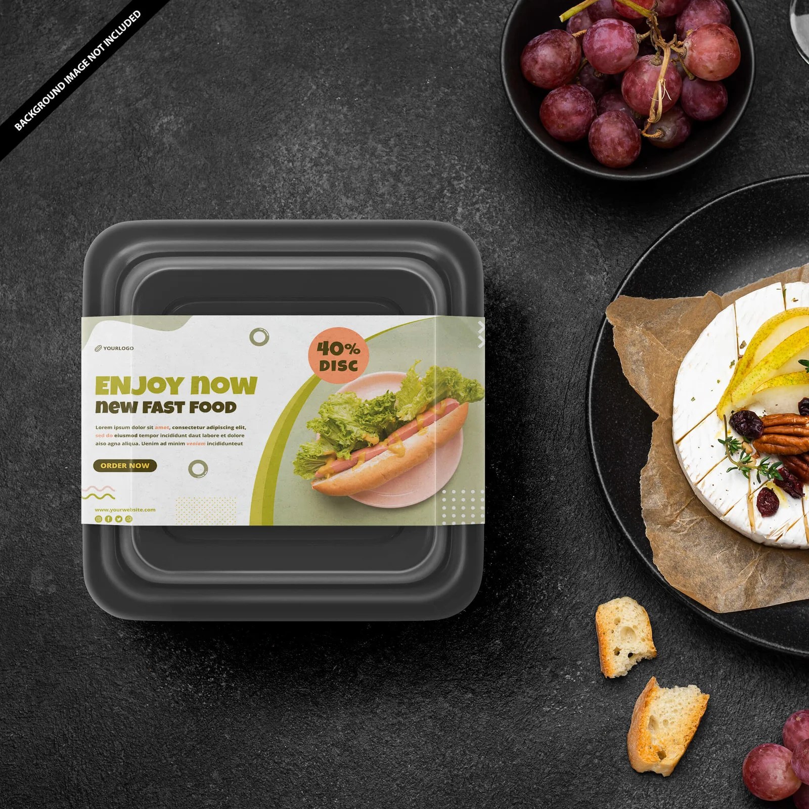 40+ Free Plastic Food Container Mockup PSD Mockups