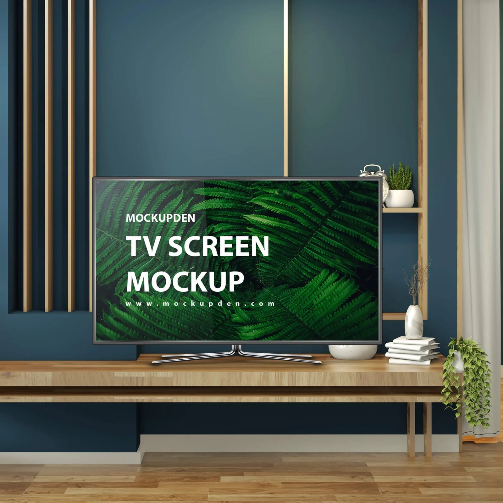 Free Tv Screen Mockup PSD Template Mockup Den
