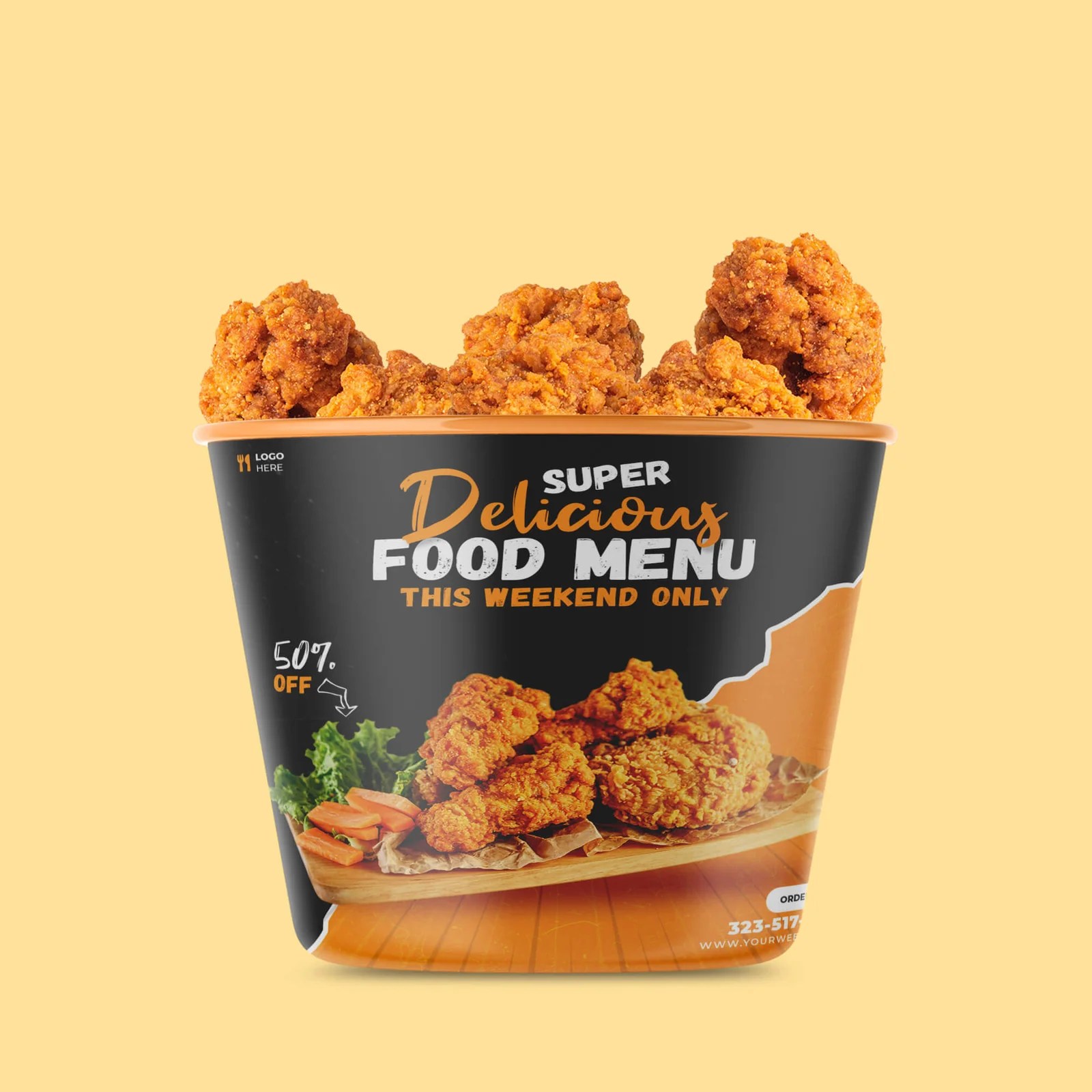 Free 5696+ Fried Chicken Packaging Mockup Yellowimages Mockups