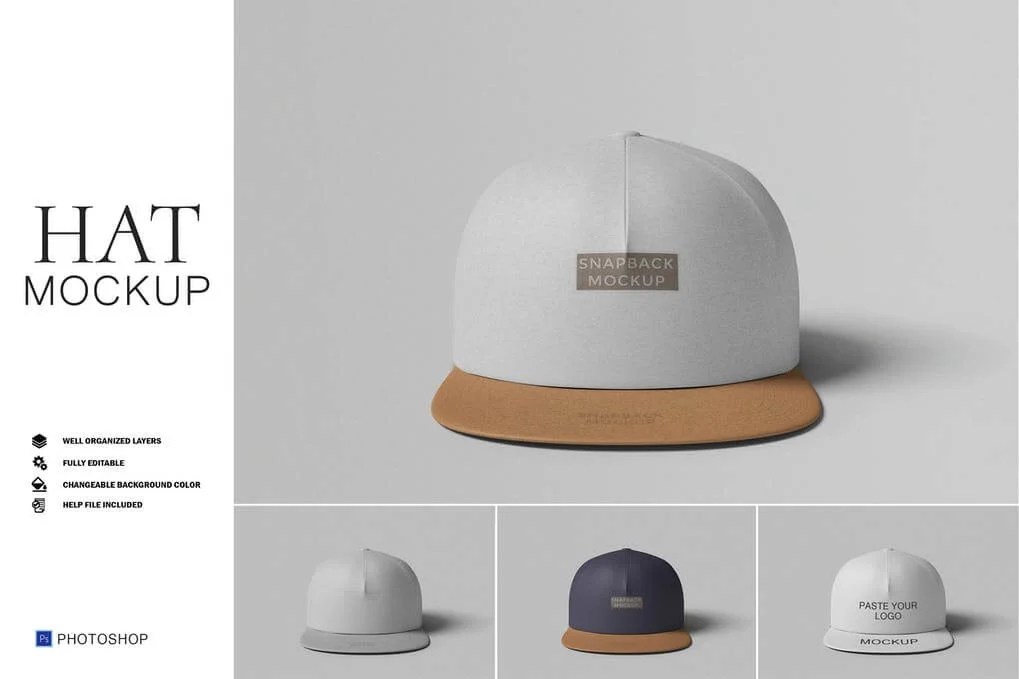 21+ Beautiful Embroidered Cap Mockup PSD Templates