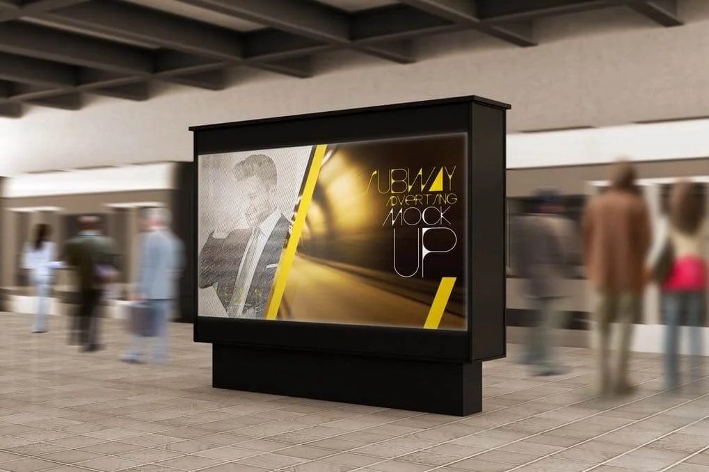 31+ Beautiful Subway Ad Mockup PSD Templates Mockup Den