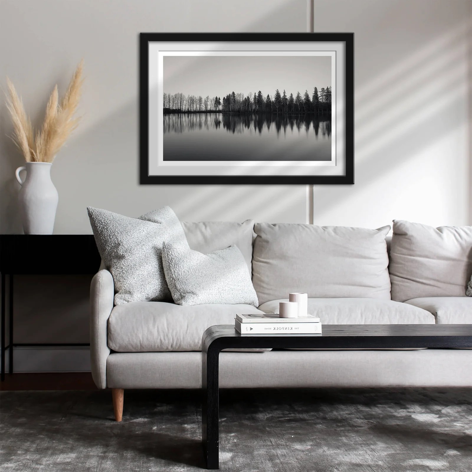 Free Landscape Frame Mockup PSD Template Mockup Den