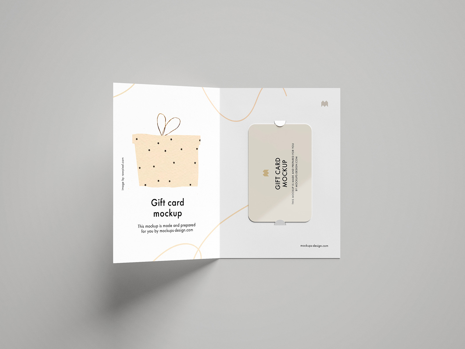 Free gift card mockup Mockups Design
