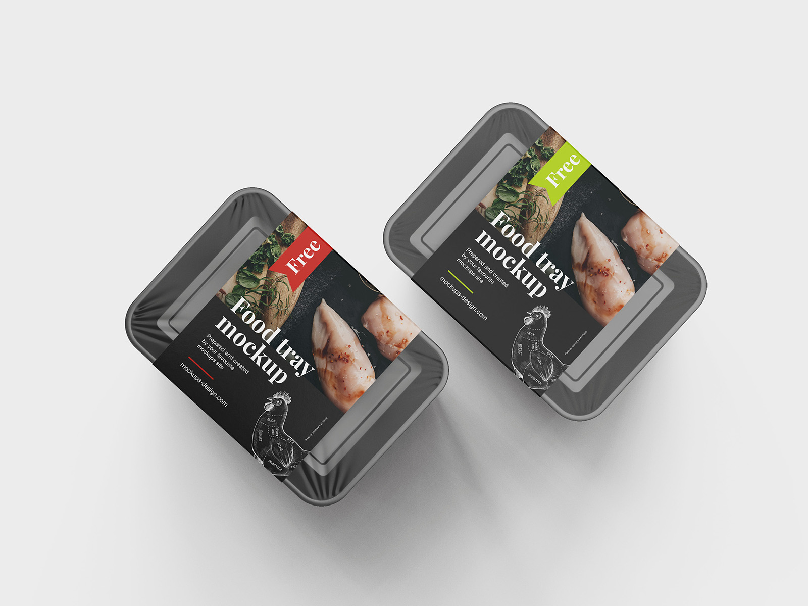 Free food tray mockup Instant Download