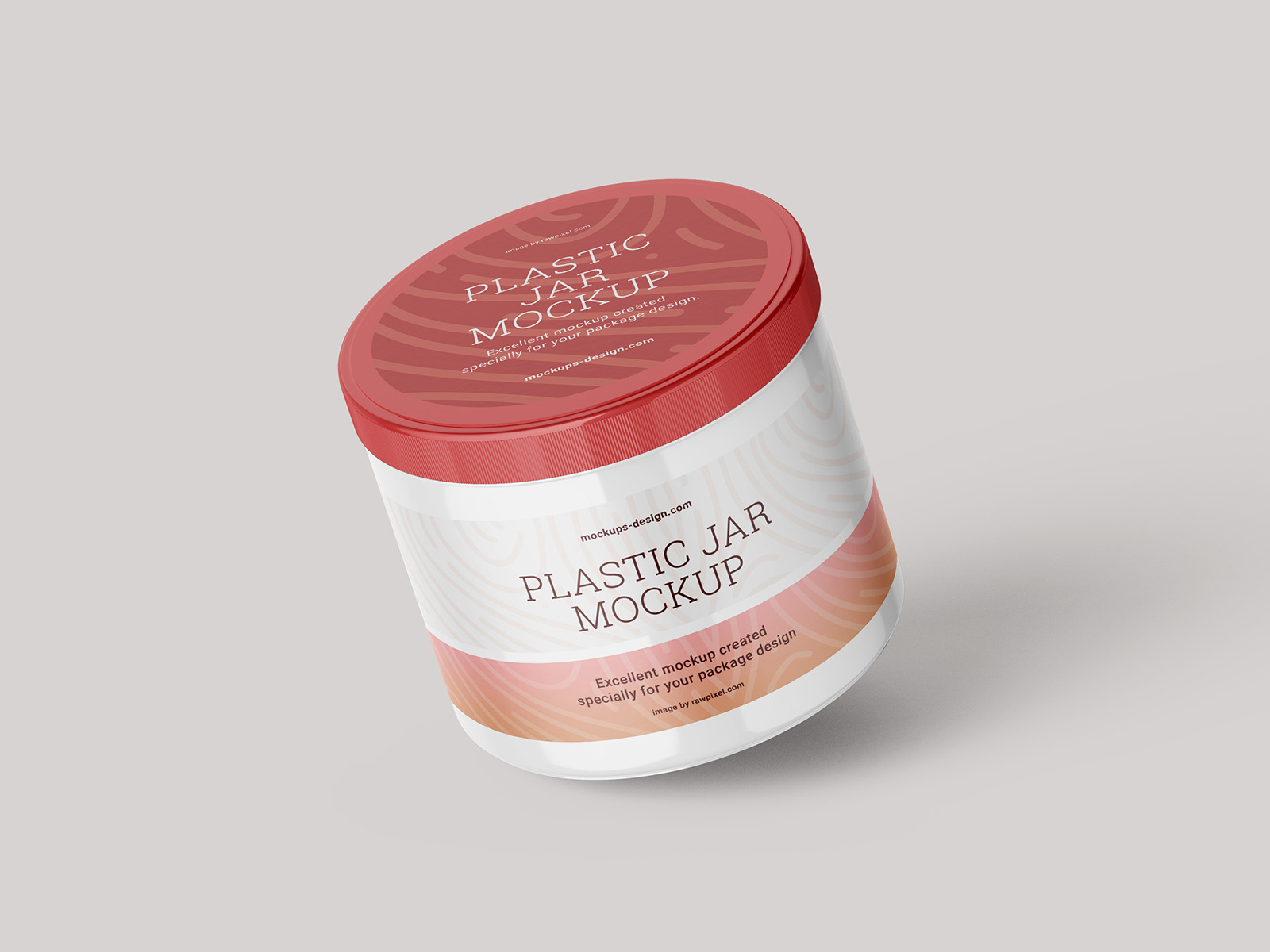 Plastic jar mockup Instant Download