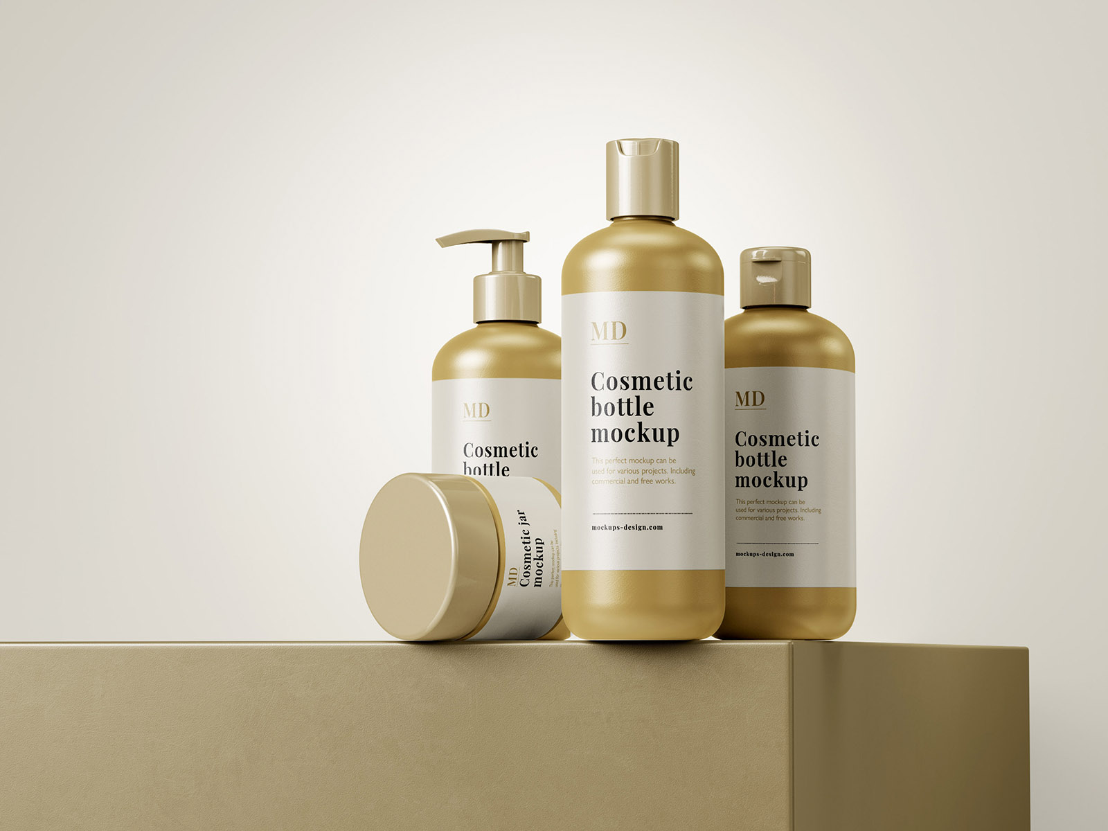 Free cosmetic line mockup Mockups Design