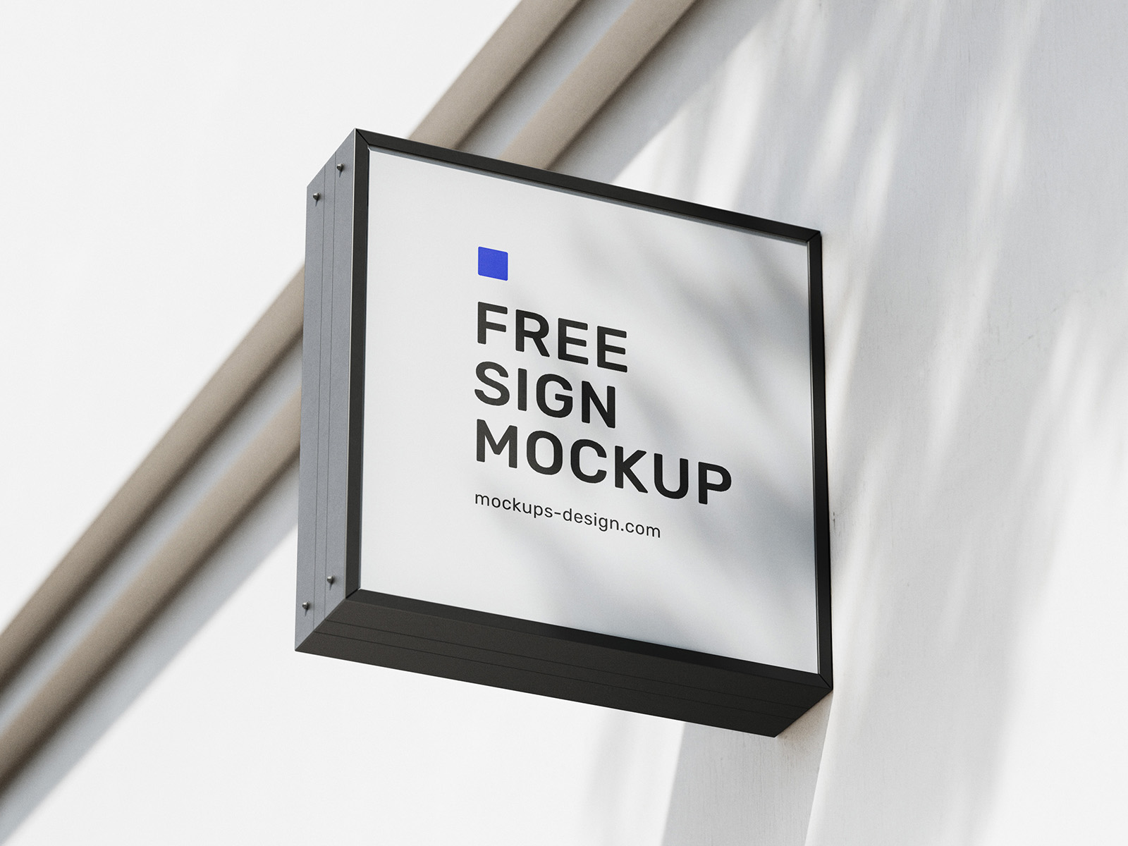 Square street sign mockup Instant Download