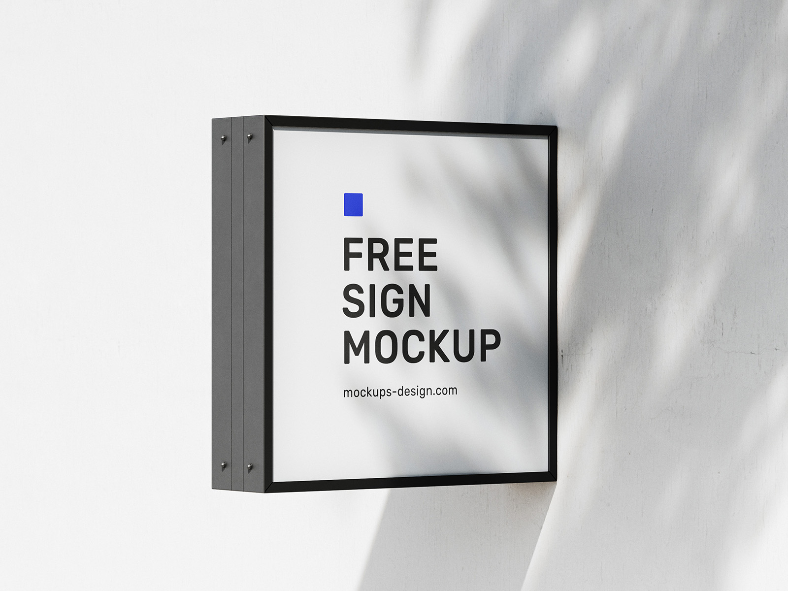 Square street sign mockup Instant Download