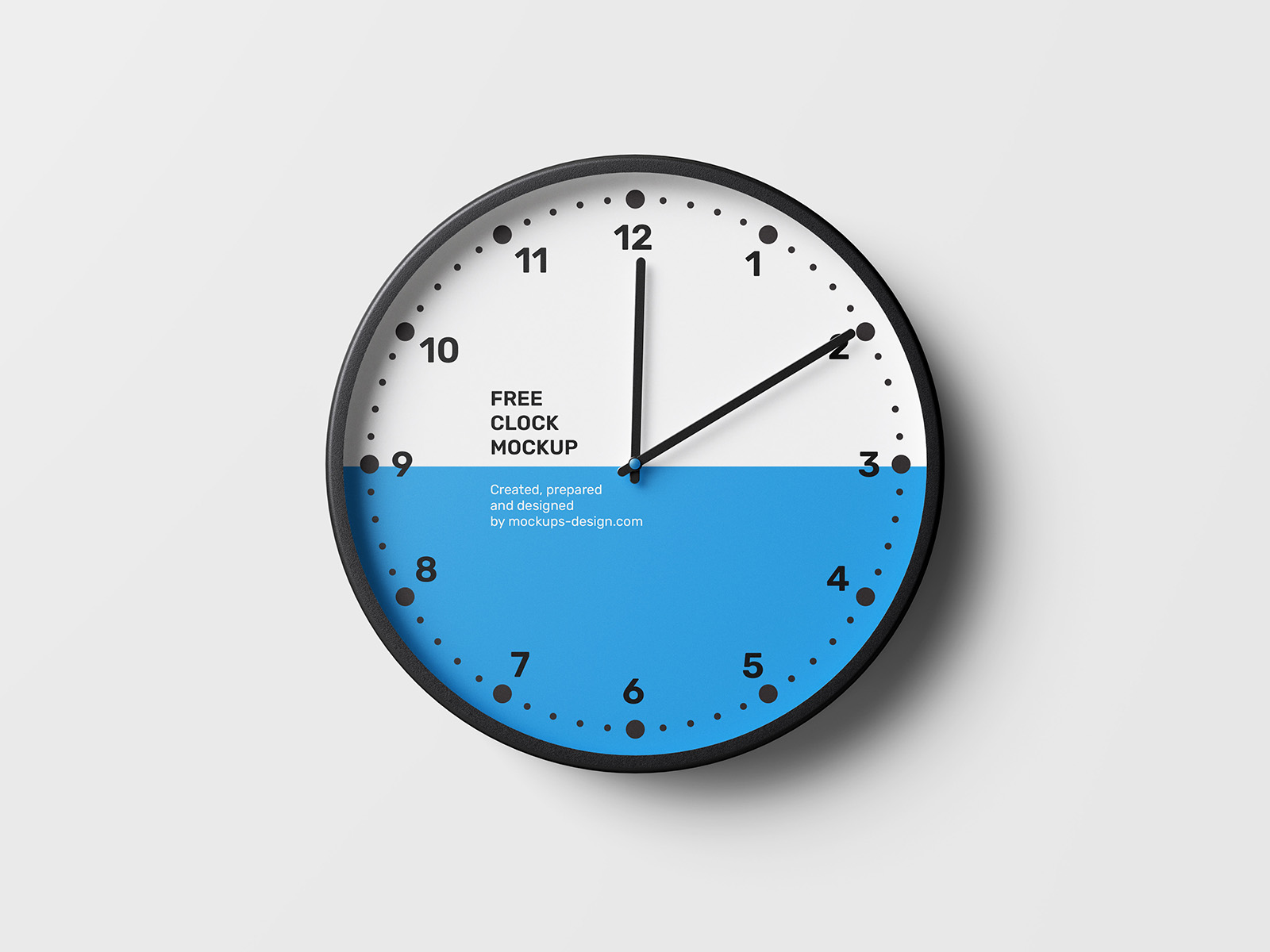 Free clock mockup Instant Download
