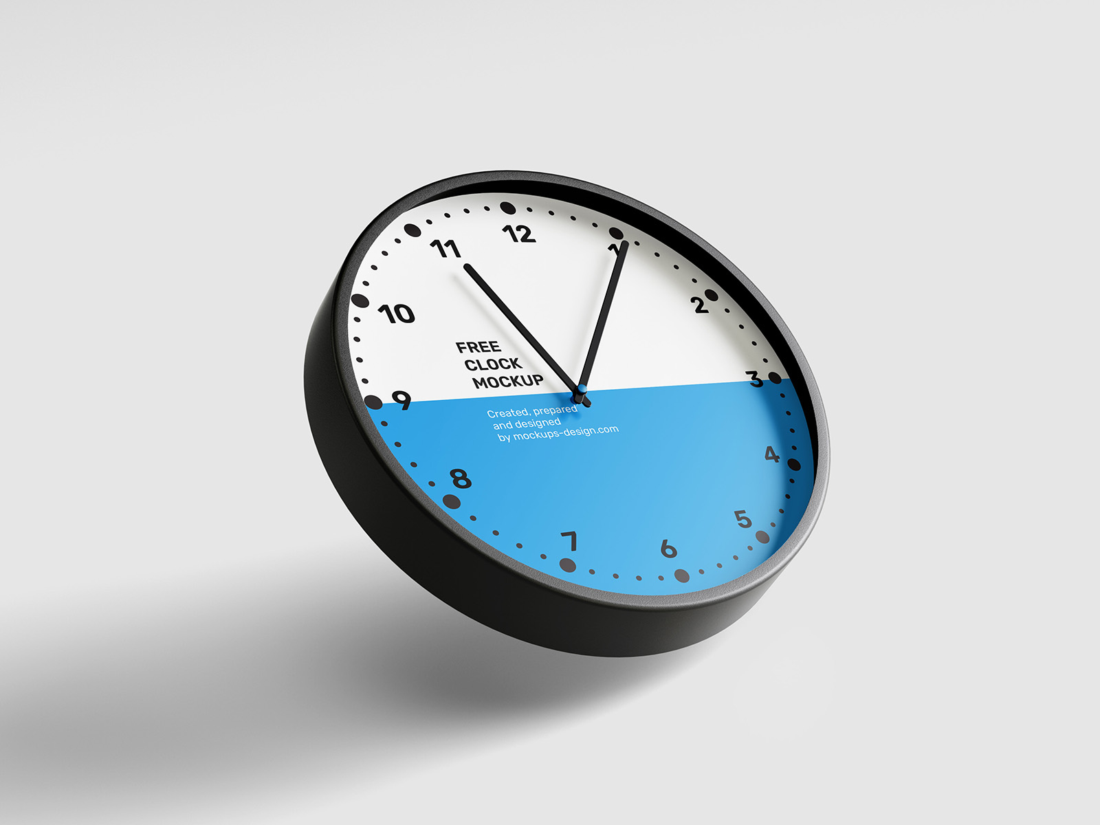 Free clock mockup Instant Download