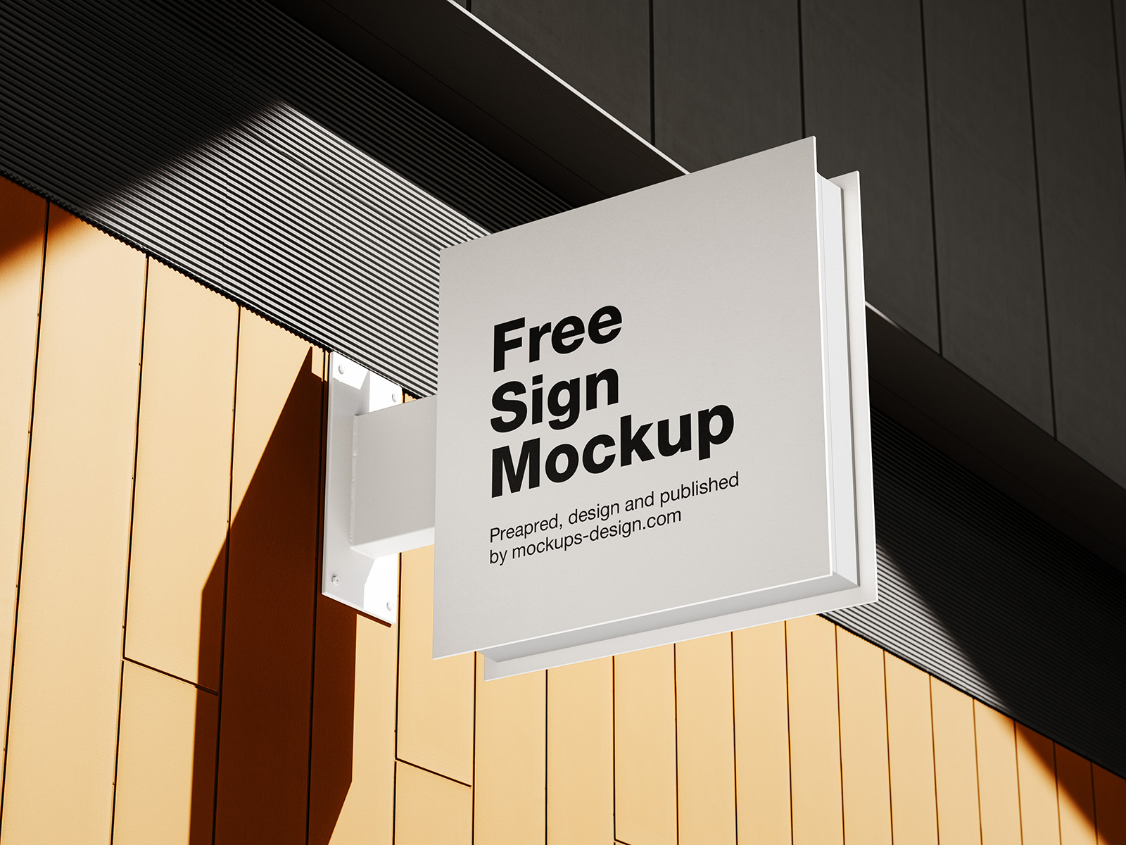 Square metal sign mockup Instant Download