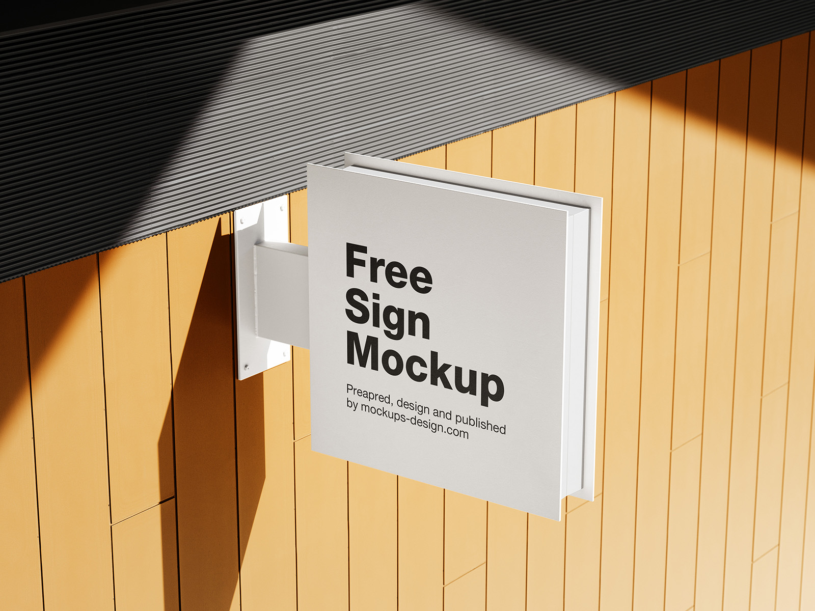 Square metal sign mockup Instant Download