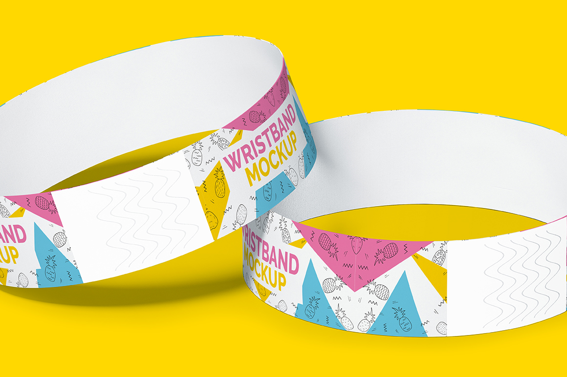 Event Wristband Bracelet Mockup Mockupslib