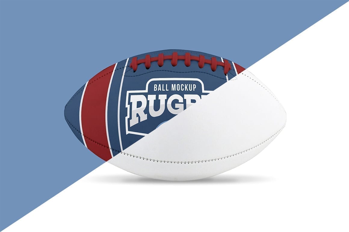 Rugby / American Football Ball Mockup Mockupslib