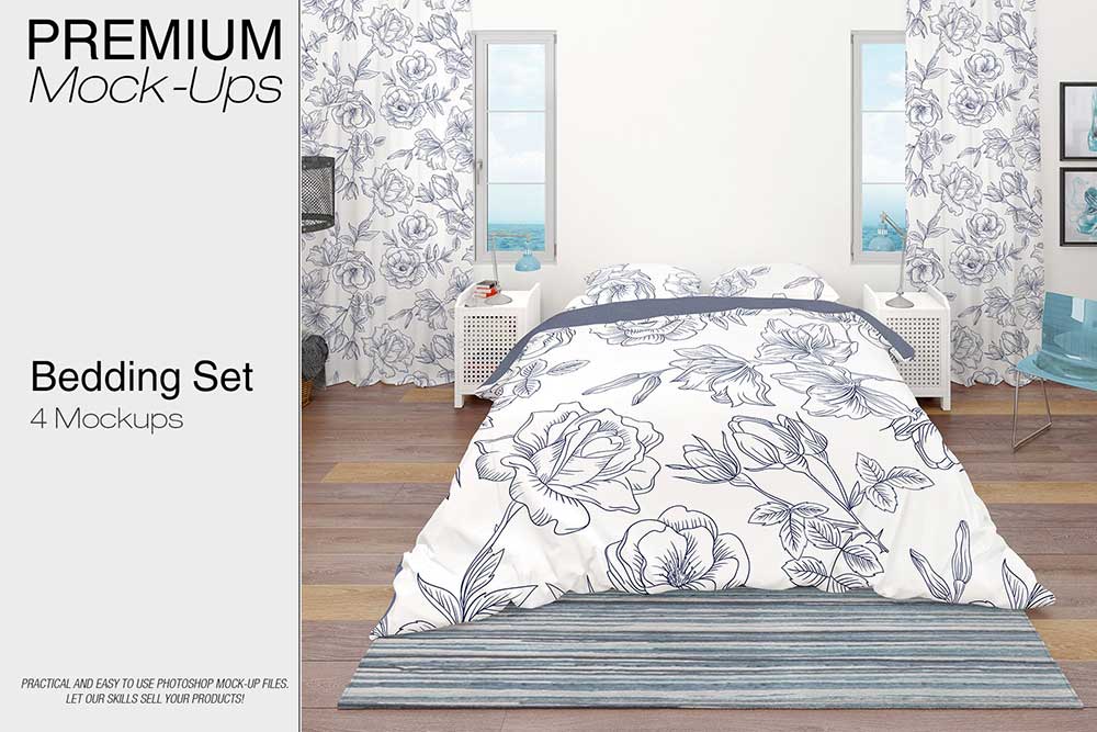 30+ Luxury Bedding Mockup PSD Templates Mockuptree