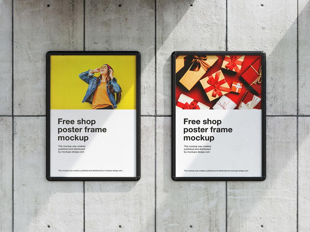 Free Street Frame Poster Mockup Mockuptree