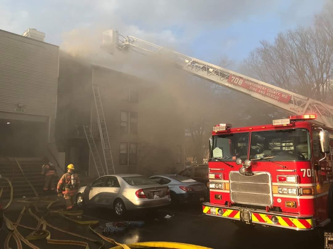 Rockville Firefighters Rescue Woman Uninjured but Trapped in Burning
