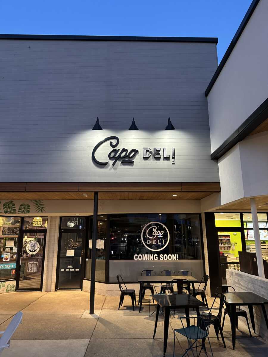 Capo Deli Nears Opening in Cabin John Village The MoCo Show