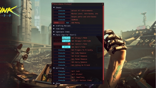 (已支持中文) Cyber Engine Tweaks 控制台 内置 MOD管理器下载_V1.5.2版本_赛博朋克2077 Mod下载-3DM
