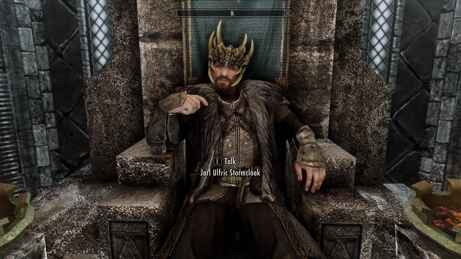 乌尔夫里克（Elfric）和伊丽丝（Elisif）身穿锯齿王冠下载_V1.0版本_上古卷轴5：重置版 Mod下载3DM MOD站