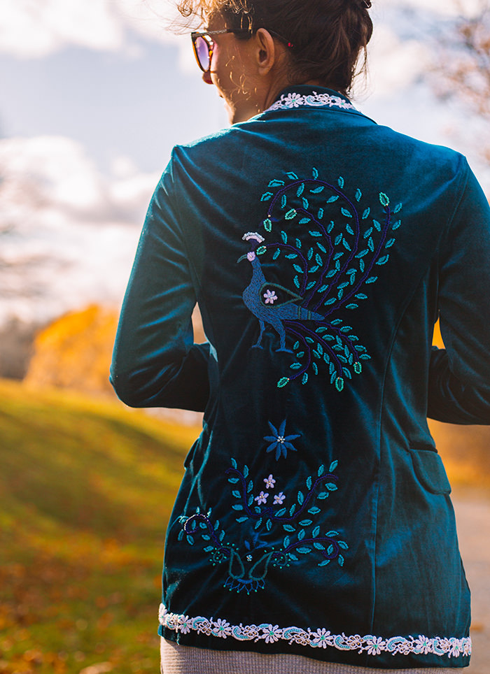 Hand Embroidered and Beaded Jacket Moda Mama