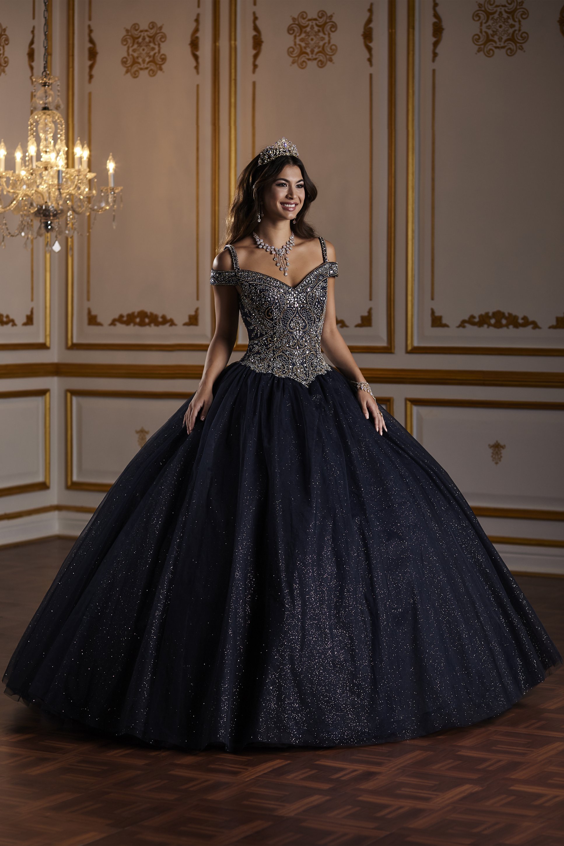 Vestido de Debutante Longo Fiesta Gowns 56377 Moda Mundo