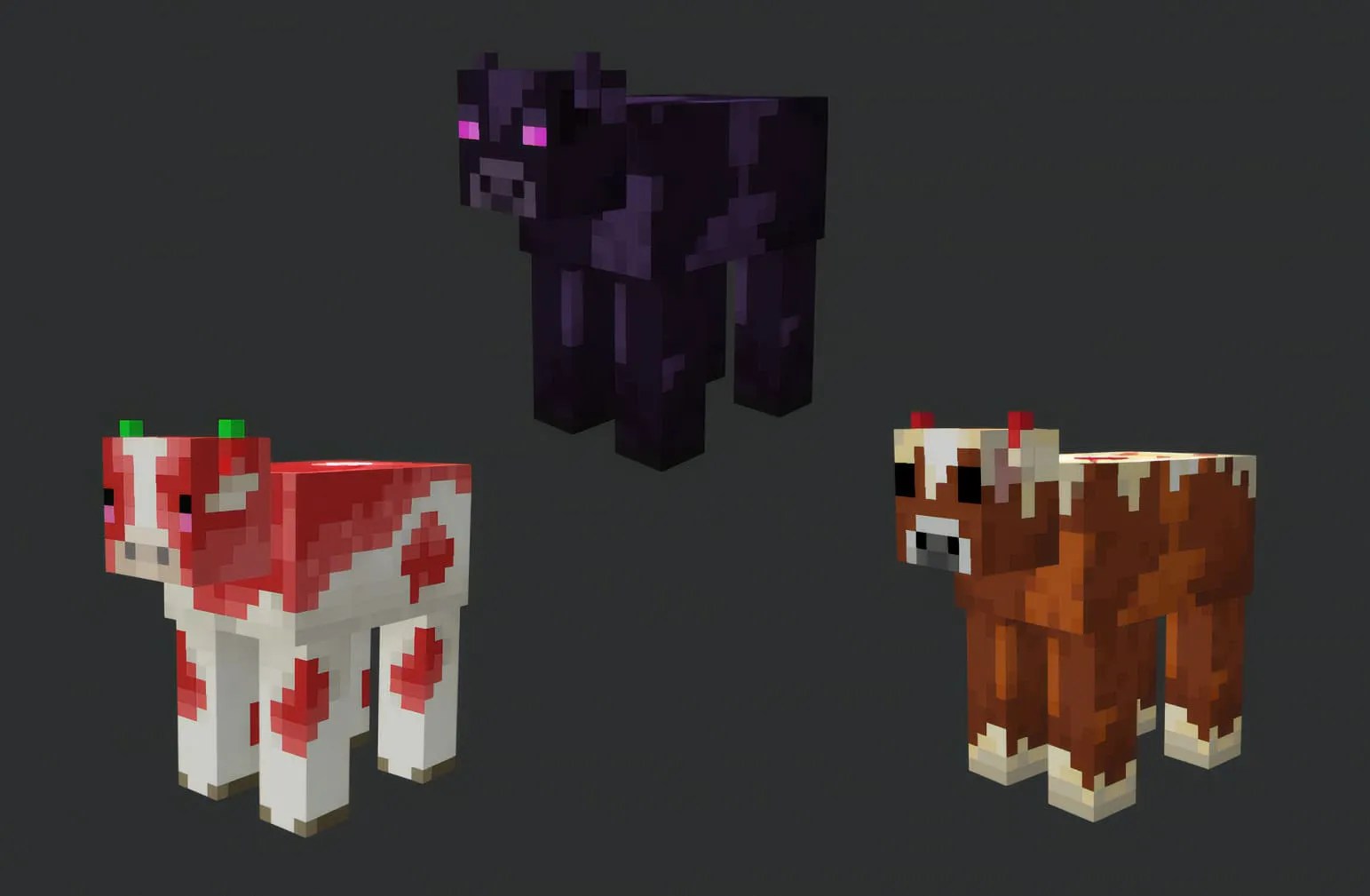 Minecraft Earth Cows texture pack for Minecraft