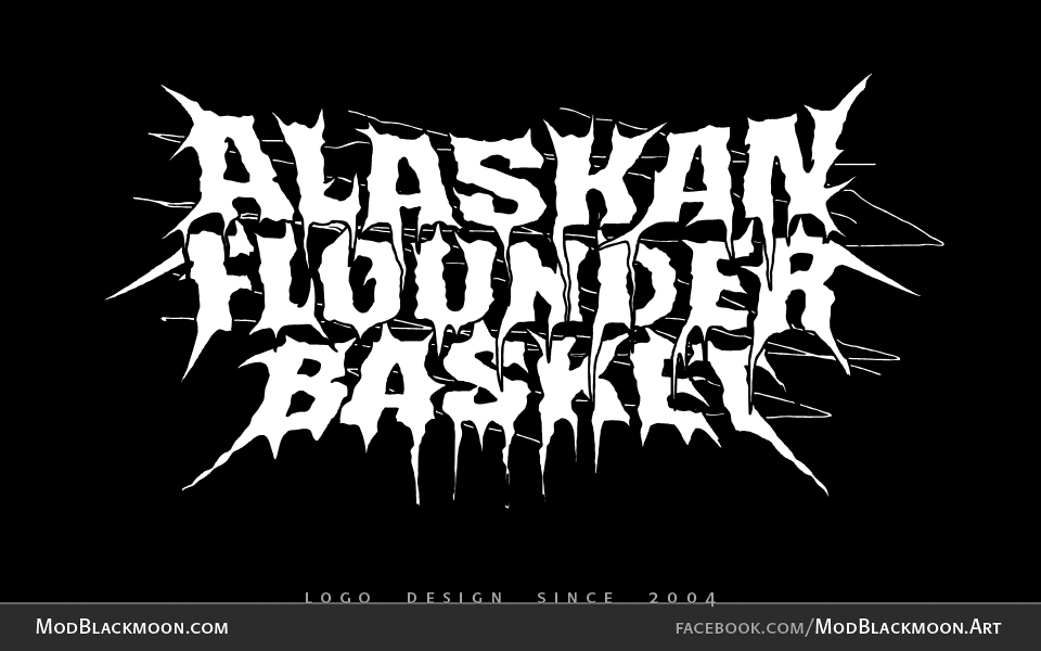 Alaskan Flounder Basket Deathcore Logo