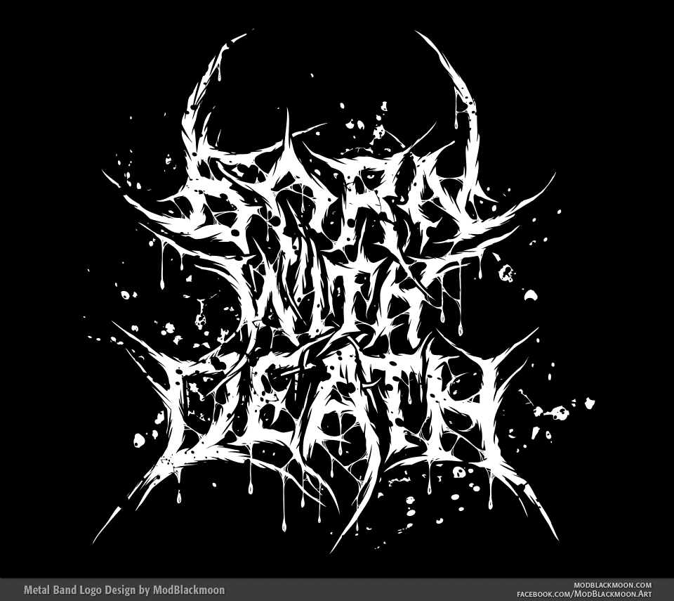 Born With Death Brutal Death Metal Logo