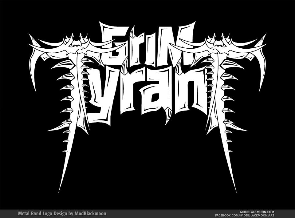 Grim Tyrant Heavy Metal Logo