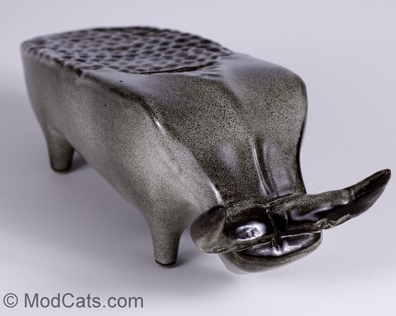 Bennington Potters Ceramic Bull Bank