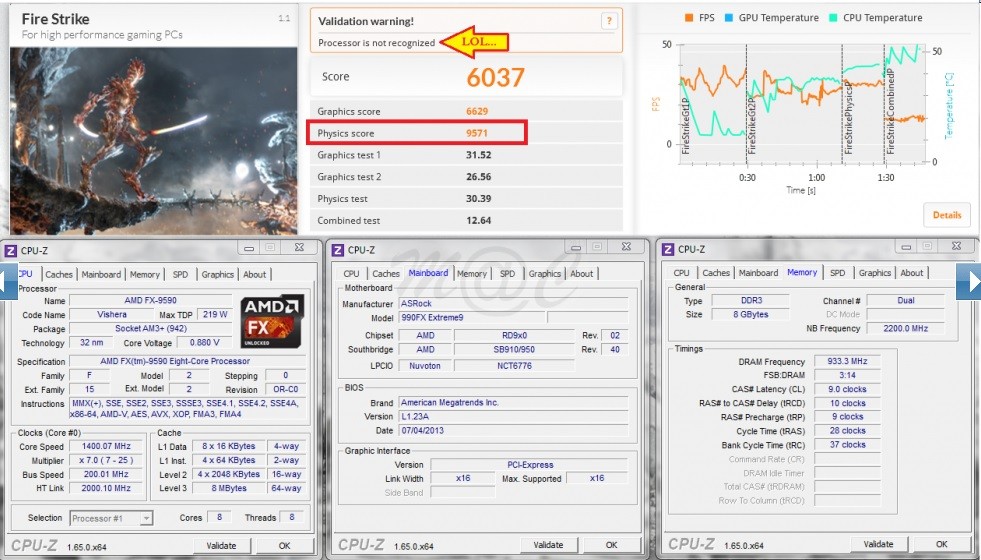 AMD FX9590 5 Ghz CPU Benchmark ModCrash