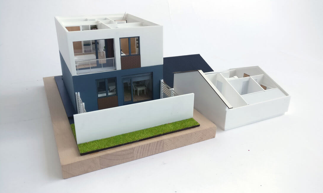 Detachable house model Furniture details Architectural Model Makers