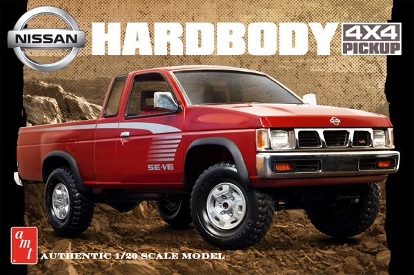 AMT #1031 1993 Nissan Hardbody 4×4 Pickup Truck 1:20 Scale Plastic