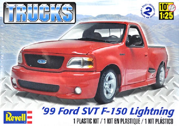 Revell #7223 1999 Ford SVT F150 Lightning 1:25 Scale Plastic Model