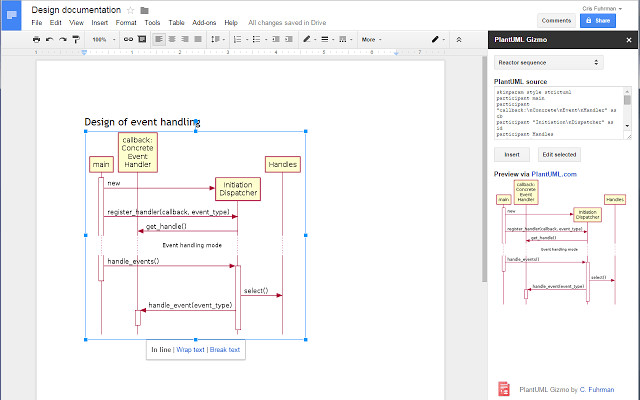 An ecosystem of tools around PlantUML to render textual UML diagrams